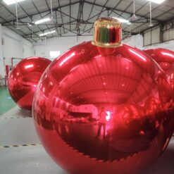 Kundenspezifischer aufblasbarer Spiegelball, riesige Weihnachtsball-Verzierung