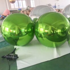 كرة مرآة عملاقة قابلة للنفخ، كرة معلقة قابلة للنفخ – أخضر