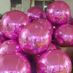 Sphère de boule de miroir gonflable géante