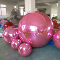 Esfera de bola de espelho inflável gigante