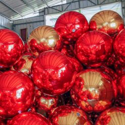 Esfera de bola de espelho inflável de PVC
